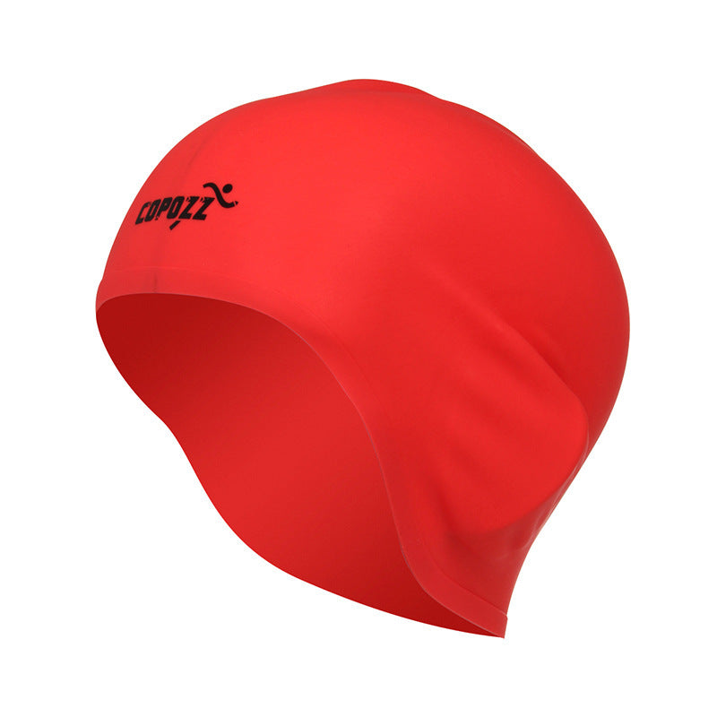 Silicone Waterproof 3D elastic Swimming Caps for Men Women Long Hair Swimming Hat Cover Ear Bone Pool adult swim cap