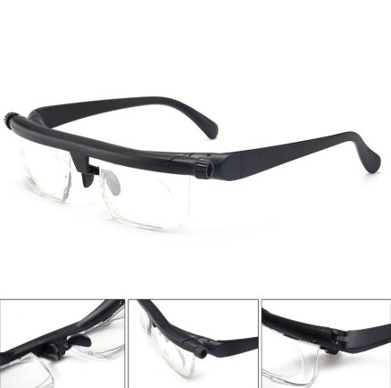 Adjustable Strength Lens Reading Myopia Glasses Eyewear Variable Focus Vision