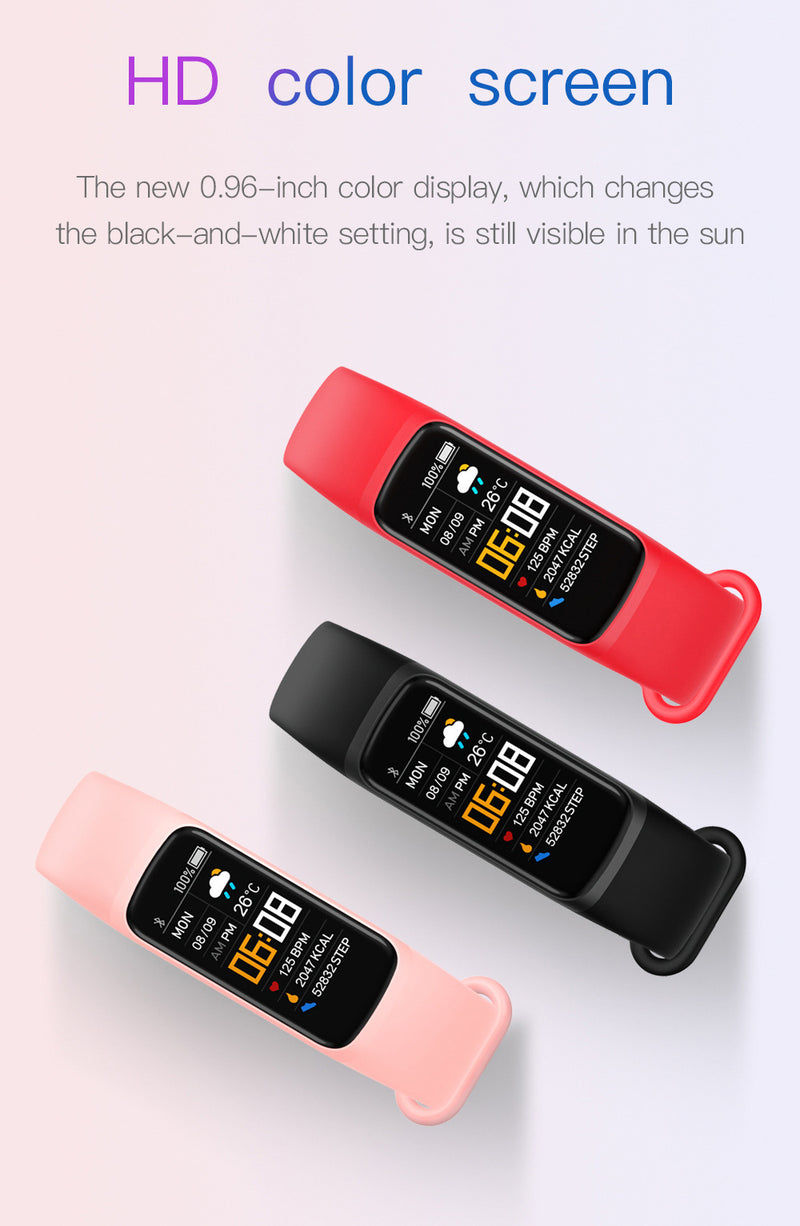 C7 Smart Sport Step Counting Heart Rate Blood Pressure Gift Bluetooth Wristband