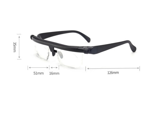 Adjustable Strength Lens Reading Myopia Glasses Eyewear Variable Focus Vision