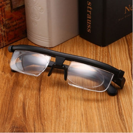 Adjustable Strength Lens Reading Myopia Glasses Eyewear Variable Focus Vision