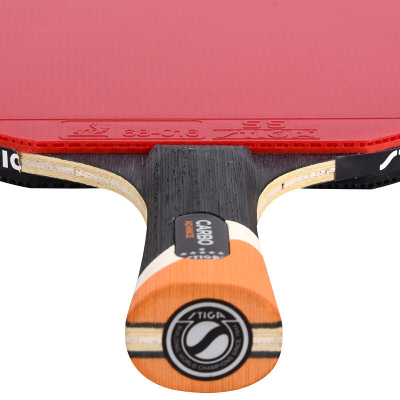 Table Tennis Rackets Professional Single Shot 6 Star Six Carbon Table Tennis Racket Long Handle Shakehand Grip Straight Short Handle